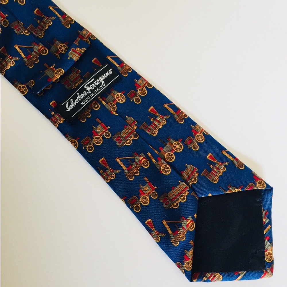 Vintage Ferragamo Silk Tie - Picture 3 of 6